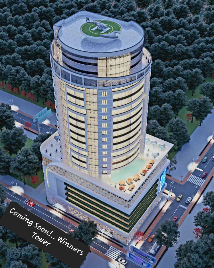 winners tower aerial view